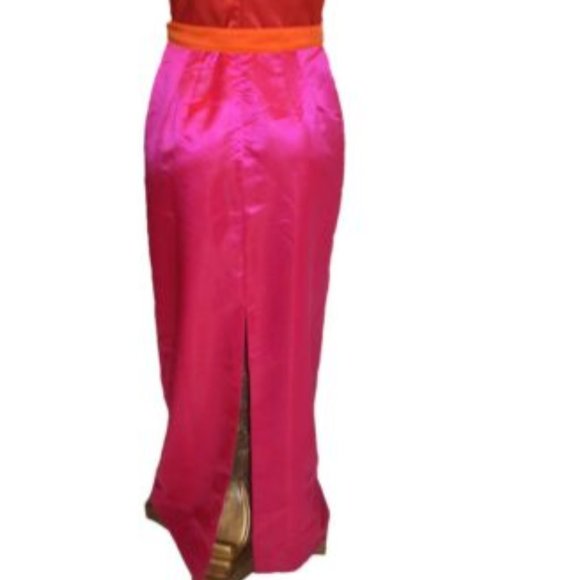 AJ Bari Vintage Colorblock Gown - Picture 11 of 11